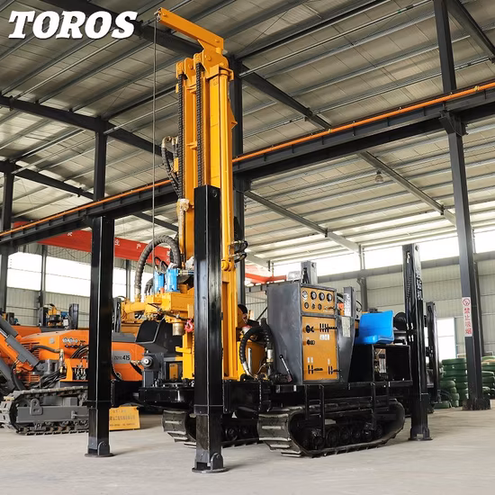 Piccola perforatrice per acque sotterranee da 300 m Foro trivellato Borewell Mini Core Exploration Estrazione mobile di superficie Pompa di fango geotecnico Impianto di perforazione per pozzi d'acqua in vendita