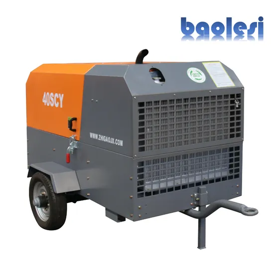 Applicazioni di ingegneria, estrazione, edilizia e estrazione del carbone Compressori a vite portatili diesel