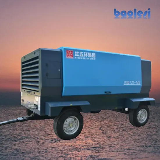 Compressore mobile portatile a comando elettrico per l'industria mineraria